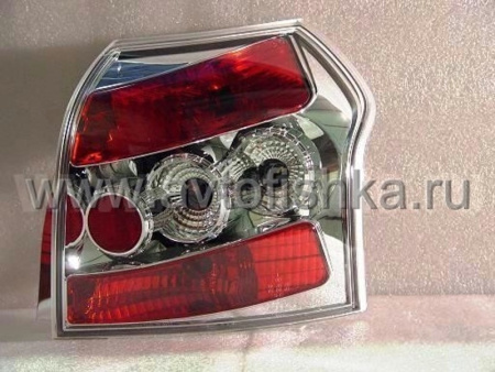 Toyota Corolla RUNX (01-03) 3, 5 дв. фонари задние хромированные, комплект 2 шт.