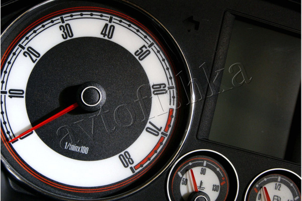 Volkswagen Golf MK5, Jetta, Touran светодиодные шкалы (циферблаты) на панель приборов