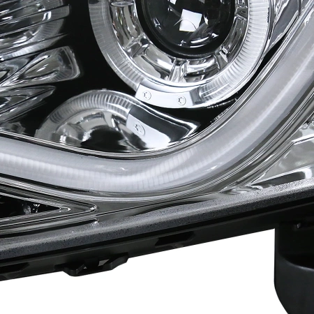 Chevrolet Cruze (2011-2016) фары передние хром линзованные диодной подсветкой в стиле Audi