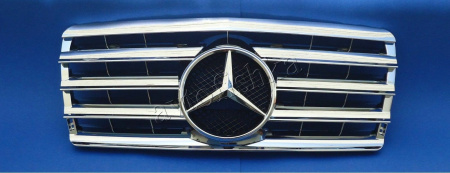 Mercedes E W124 (91-95) хромированная вставка передней решетки радиатора, дизайн CL
