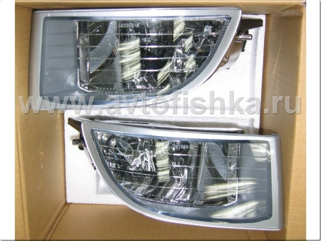 Toyota Land Cruiser Prado 120 (02-) фары противотуманные прозрачные, комплект 2 шт.
