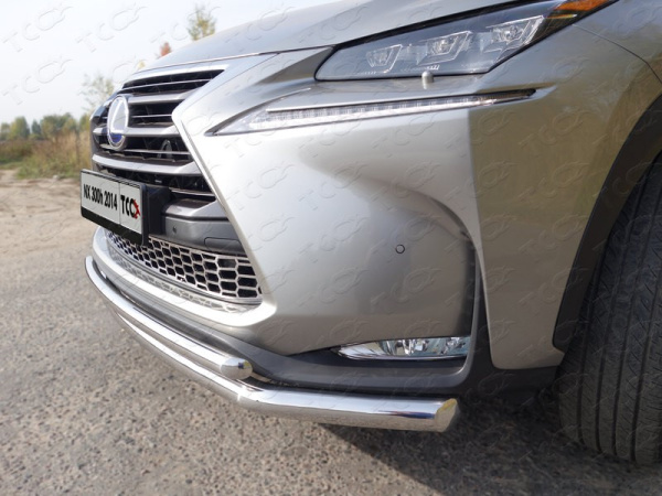 Lexus NX (14–) Защита передняя нижняя (двойная) 60,3/42,4 мм