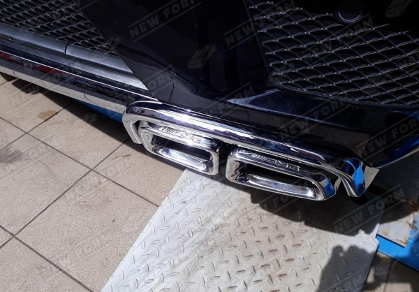 Mercedes-Benz GL-Klasse X166 2012 - 2016 Диффузор заднего бампера 6.3 AMG