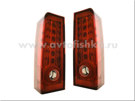 Hummer H3 (05-) фонари задние светодиодные красные, комплект 2 шт.
