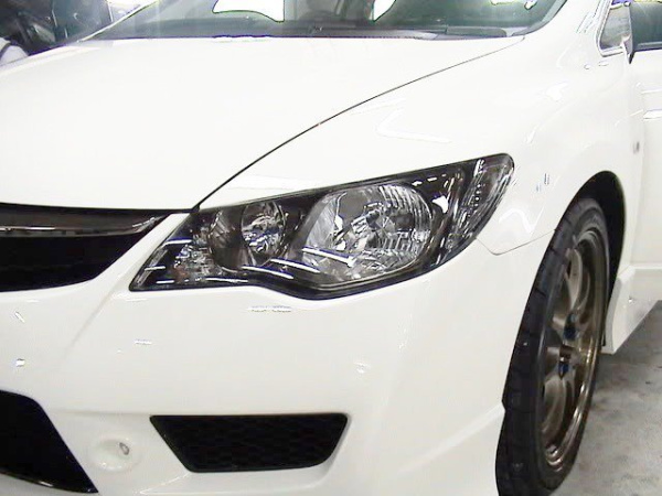 Honda Civic VIII (06-) фары передние черные, комплект 2 шт.