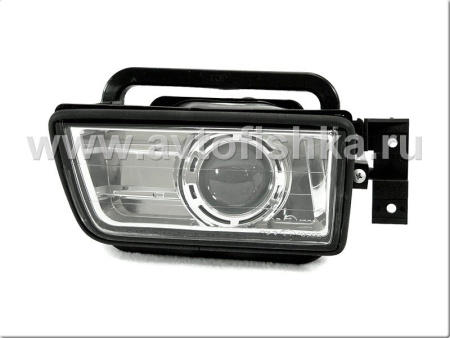 BMW E34 (88-95) фары противотуманные линзовые прозрачные хромированные, комплект 2шт.
