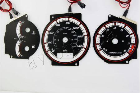 Mazda 323F BA светодиодные шкалы (циферблаты) на панель приборов