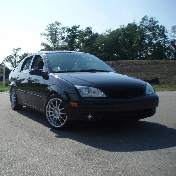 Ford Focus 2 (05-07) передние фары штатные хромированные