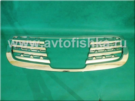 Nissan Qashqai (06-) накладки решетки радиатора хромированные, комплект 10 шт.