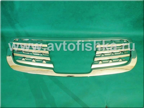 Nissan Qashqai (06-) накладки решетки радиатора хромированные, комплект 10 шт.