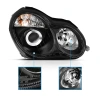 Mercedes C-class W203 (00-07) фары передние линзовые черные, комплект 2 шт.