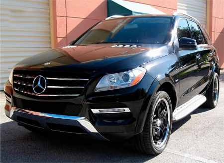 Mercedes ML-Class W166 (11-) Расширители арок AMG на кузов ML63 AMG (комплект, 8 частей)