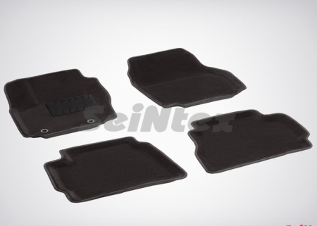 Kia; Hyundai Cee'd; i30 (12–/15–) Коврики салона текстильные 3D, бежевые