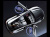 Лазерная подсветка Welcome со светящимся логотипом Saab в черном металлическом корпусе, комплект 2 шт.