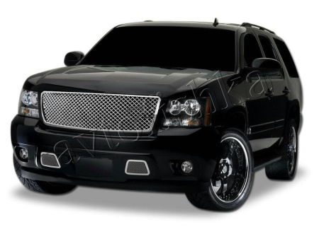 Chevrolet Tahoe (07-14) решетки переднего бампера в буксировочные отверстия, в стиле Bentley, комплект 2 шт.