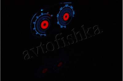 Toyota Celica VII светодиодные шкалы (циферблаты) на панель приборов - дизайн 6