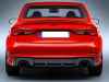 Двойной выхлоп RS3 с черными насадками для Audi A3 S-line 2017-2020
