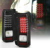 Hummer H3 (05-) фонари задние светодиодные черные, комплект 2 шт.