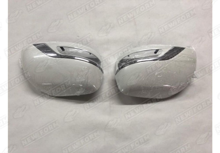 Toyota Land Cruiser LC 200 (1 рестайлинг) 2012 - 2015 Крышки зеркал Executive White