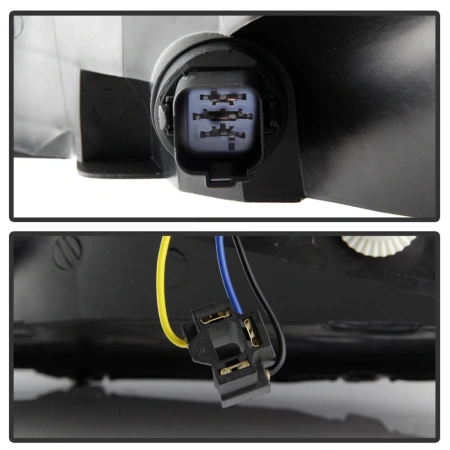 Ford Focus 1 (2000-2004) передние фары хромированные штатные