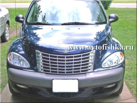 Chrysler PT Cruiser (01-05) решетка радиатора хромированная, пластиковая.