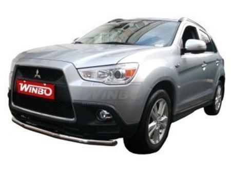 Mitsubishi ASX (2010-) защита переднего бампера из нержавеющей стали