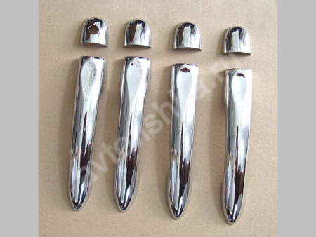 Renault Megane 3 (2010-) накладки на ручки дверей из нержавеющей стали, 4 шт.