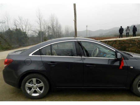 Chevrolet Cruze (2008-) наружние молдинги окон дверей из нержавеющей стали, комплект 14 предметов
