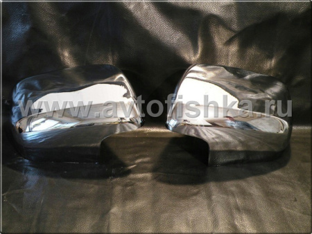 Toyota Land Cruiser 200, Lexus LX570 (08-) накладки на боковые зеркала, хромированные пластик, комплект 2 шт.