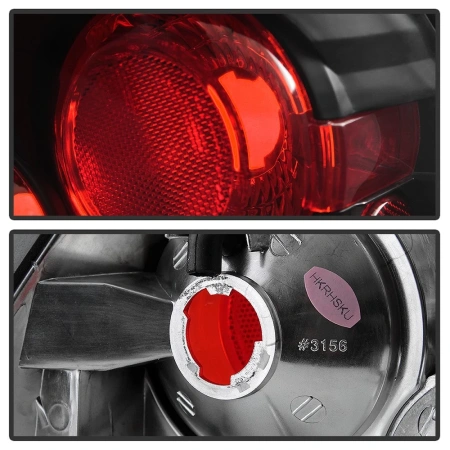 Ford Focus (2000-2004) седан фонари (стопы) задние черные стиль Altezza 