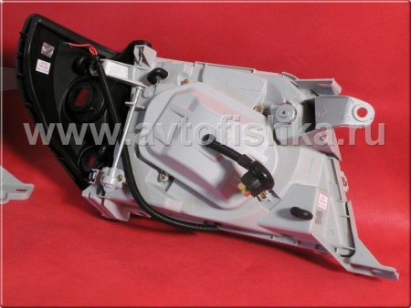 Toyota Land Cruiser Prado 90 (FJ90) (96-02) фары передние черные, со светящимися ободками, комплект 2 шт.