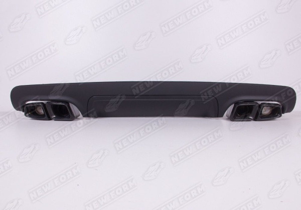 Mercedes-Benz S-Klasse W221 2005 - 2009 Диффузор с черными насадками 6.3 AMG