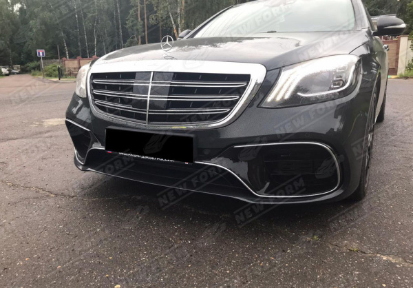 Mercedes-Benz S-Klasse W222 рестайлинг 2017 - 2020 Передний бампер 6.3 AMG