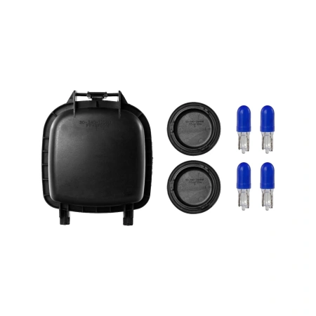 Mercedes ML W163 (98-05) фары передние линзованные хром и светодиодной подсветкой