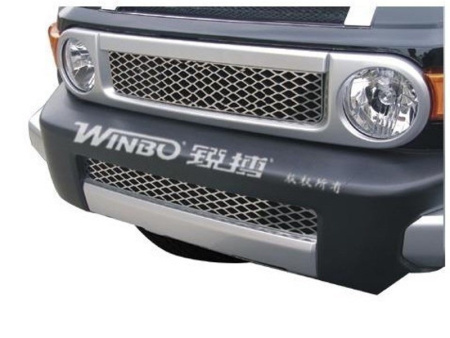 Toyota FJ Cruiser (07-) решетка радиатора и решетка переднего бампера из нержавеющей стали
