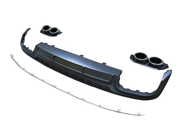 Диффузор S6 с насадками для Audi A6 S-line 2019+