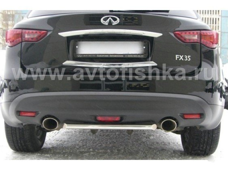 Infiniti FX35, FX37, FX50 S51 (09–) защита заднего бампера, труба 42 мм