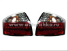 Audi A4 (01-05) фонари задние светодиодные красно-хромированные, комплект 2 шт.