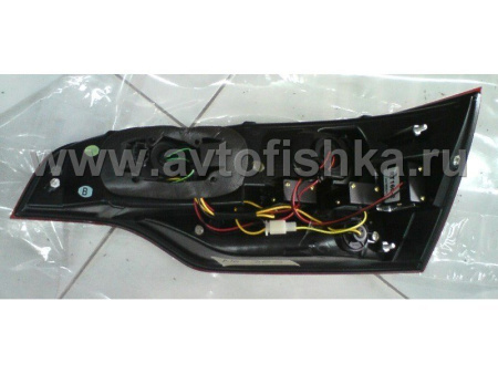 Audi Q7 (05-) фонари задние светодиодные красно-белые, комплект 2 шт.