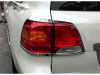 Toyota Land Cruiser 200 (12-15) накладки на задние фонари хромированные, комплект 4 шт.