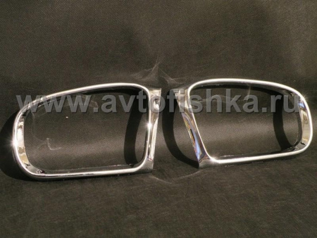 Mercedes W220 S-class хромированные рамки боковых зеркал, комплект 2 шт.