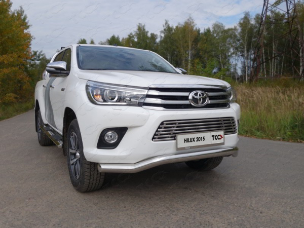 Toyota Hilux (15–) Защита передняя (кенгурин) 76,1 мм