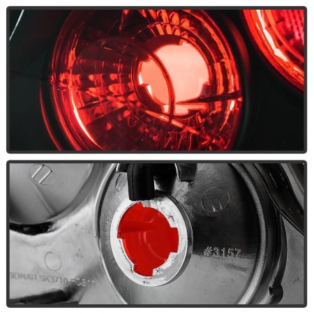 Ford Focus (2000-2004) седан фонари (стопы) задние черные стиль Altezza 