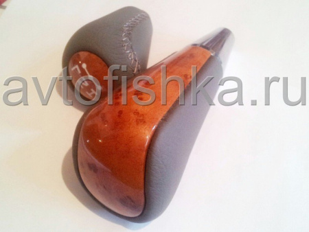 Toyota Land Cruiser 100 VXR (03-07), Lexus LX470 ручки на рычаги переключения передач АКПП, светлое дерево и бежевая кожа, под ступенчатый селектор, без фиксатора