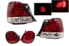 Lexus GS300, GS430 (97-04) задние фонари светодиодные красно-хромированные, комплект лев.+прав.