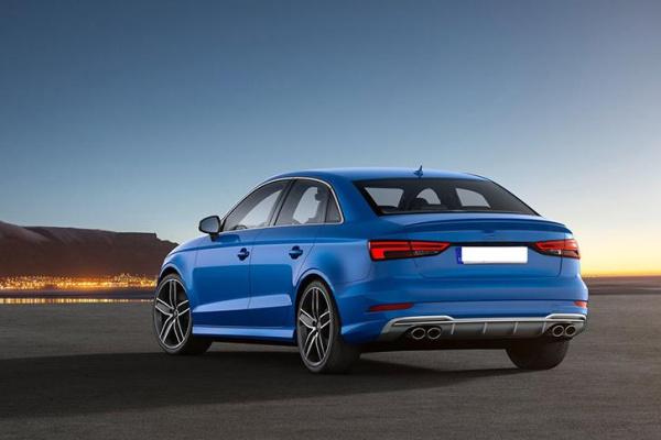 Раздвоенный выхлоп S3 для Audi A3 седан S-line 2013-2020