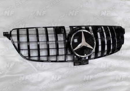 Mercedes-Benz GLE-Klasse C292 2015 - 2019 Решетка радиатора Panamericana черная с эмблемой хром