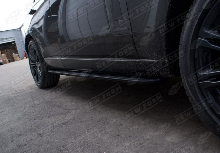 Land Rover Range Rover 5 поколение 2021 - 2023 Пороги черный молдинг