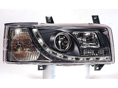 Volkswagen Transporter (90-03) фары передние линзовые под прямоугольную решетку, с указателем поворотов