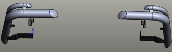 Toyota Hilux (12–) Защита заднего бампера уголки d 76/42 мм, нерж.